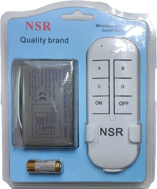 کلید و ریموت کنترل هوشمند روشنایی ۴ کانال NSR